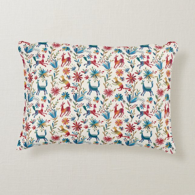 Coussins Décoratifs Conception inspirée d'Otomi (Dos)