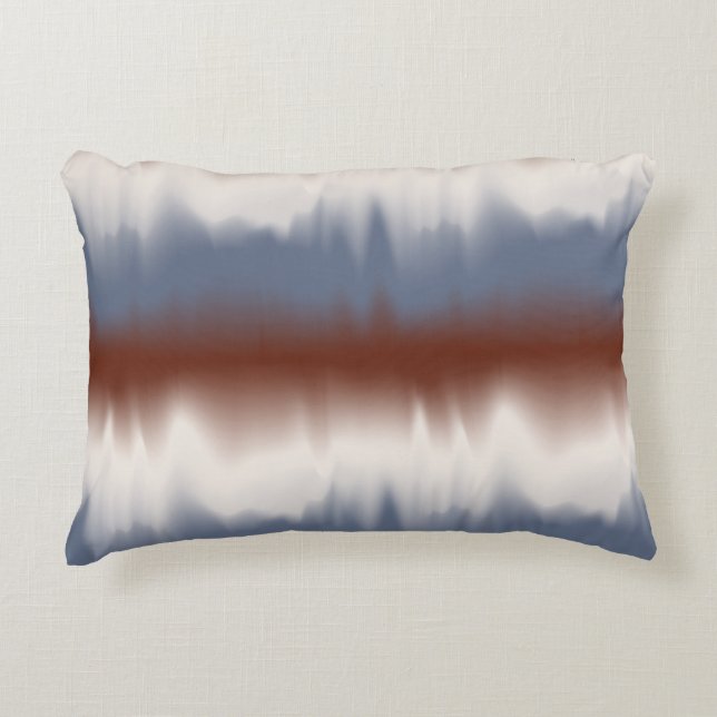 Coussins Décoratifs Conception moderne mélangée rouge, blanc et bleu (Devant)