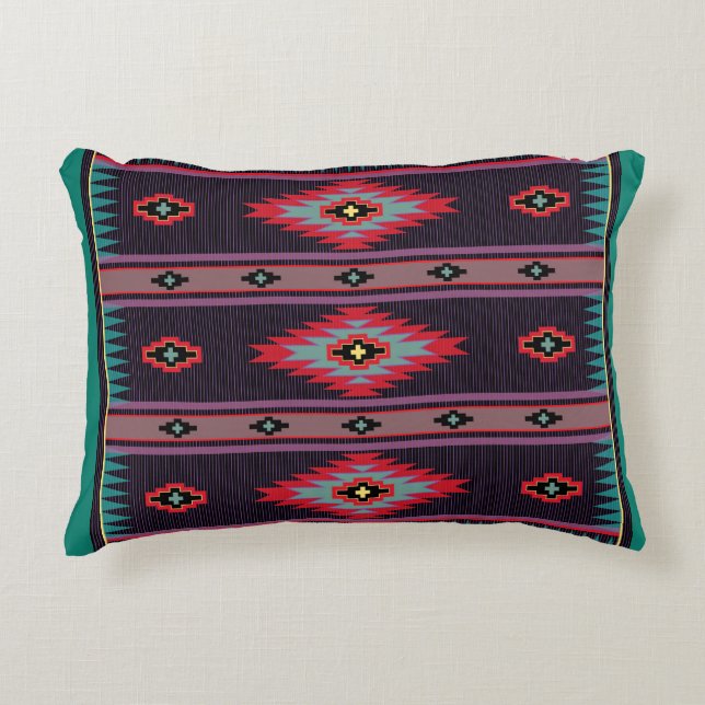 Coussins Décoratifs Conception Motif Navajo Sept B (Devant)