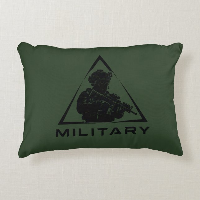 Coussins Décoratifs conception verte des opérations spéciales militair (Devant)