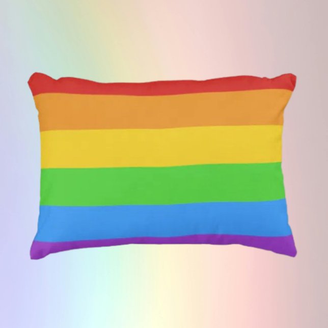 Coussins Décoratifs Confort fier : Drapeau arc-en-ciel (Créateur téléchargé)