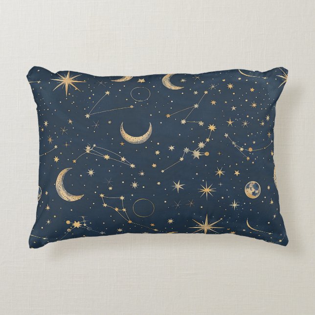 Coussins Décoratifs Constellation céleste - Nuit étoilée (1) (Devant)
