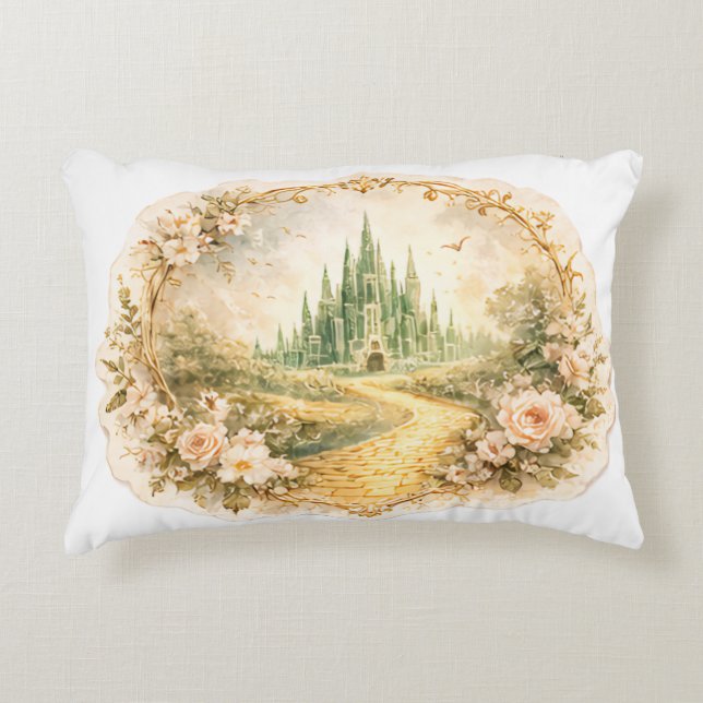 Coussins Décoratifs Conte de fées du château émeraude  (Devant)