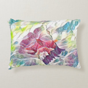 Coussins Décoratifs Coquillage rose dans la peinture d'aquarelle de me