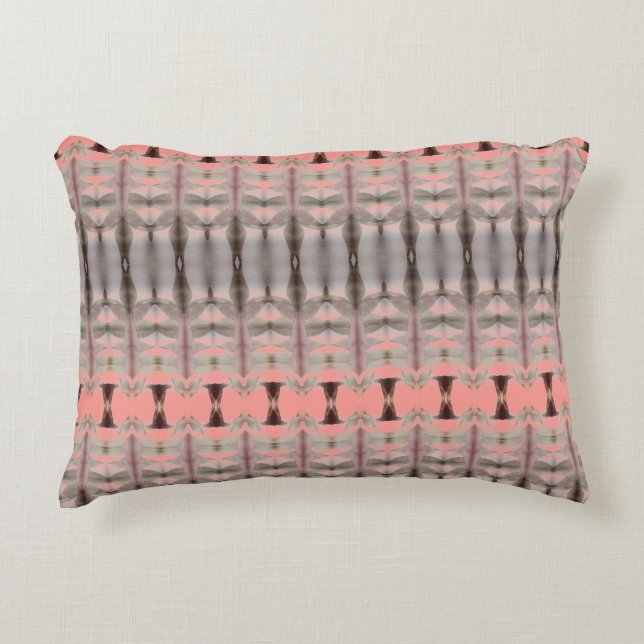 Coussins Décoratifs Corail et gris design (Devant)