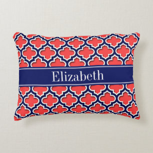 Coussins Décoratifs Corail Red Navy 5c Marocain #5DS Nom de la Marine