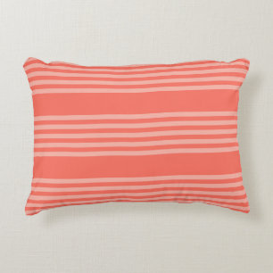 Coussins Décoratifs Corail vivant cinq bandes motif