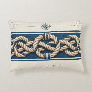 Coussins Décoratifs Corde et boussole nautiques