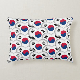 Coussins Décoratifs Coréen / Drapeau coréen /Corée du Sud