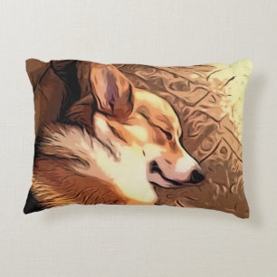 Coussins Décoratifs Corgi de sommeil Gallois