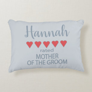 Coussins Décoratifs Cortège de mariage et de noce 5 cœurs mère du mari