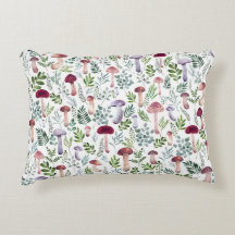 Cosy Watercolor Champignons Motif