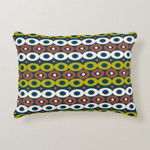 Coussins Décoratifs Couleur sans couture motif aux formes ovales en Af