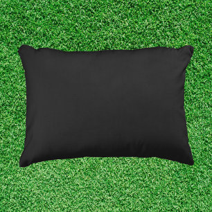 Coussins Décoratifs Couleur solide noire Eerie