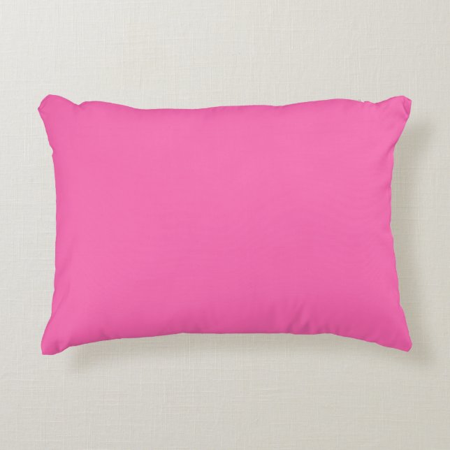 Coussins Décoratifs Couleur solide rose chaud (Devant)