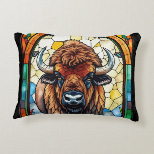Coussins Décoratifs Couleurs vives Impression de bisons buffles Cottag