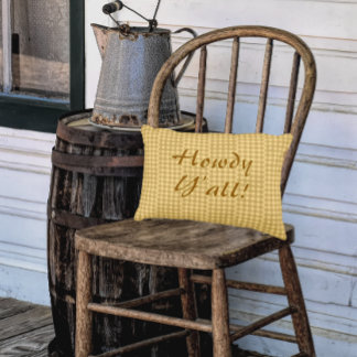 Coussins Décoratifs Country Vintage Brown Cream Personalized Porch