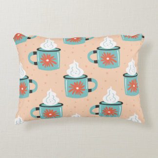 Coussins Décoratifs Coupe bleu clair avec motif sans vapeur, texture