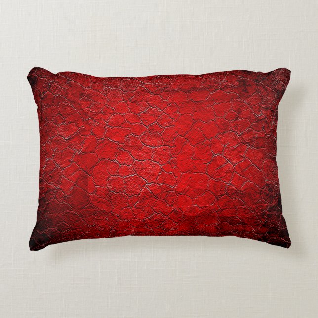 Coussins Décoratifs Coupe noire de la texture rouge (Devant)