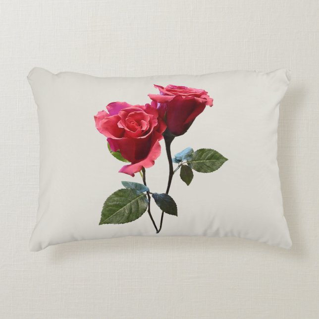 Coussins Décoratifs Couple de roses (Devant)