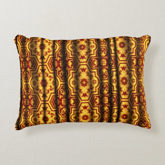 Coussins Décoratifs Cour européenne Baroque Géométrique Floral Scoll (Devant)