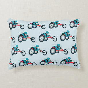 Coussins Décoratifs Course en fauteuil roulant