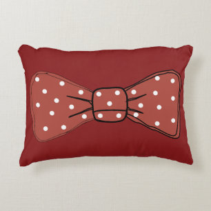 Coussins Décoratifs Cravate Pop Art Spotty Red Bow