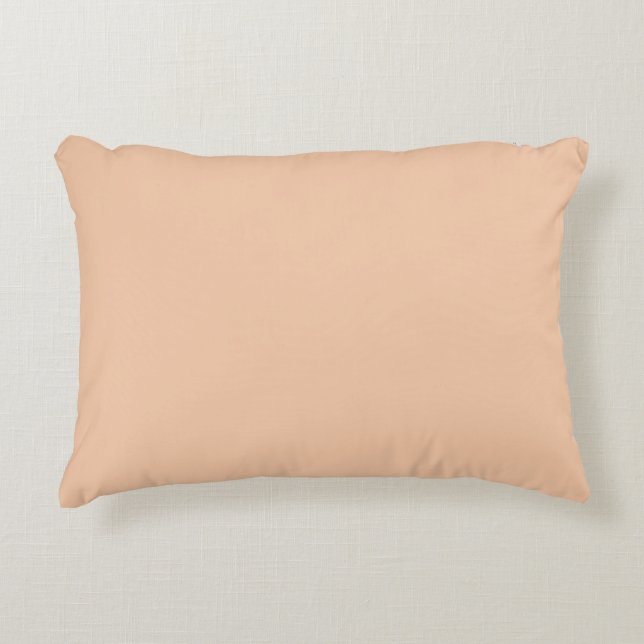 Coussins Décoratifs Crème d'Abricot Uni (Devant)