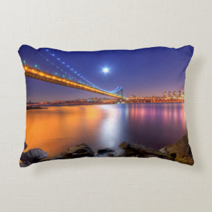 Coussins Décoratifs Crépuscule, George Washington BridgePalisades, NJ