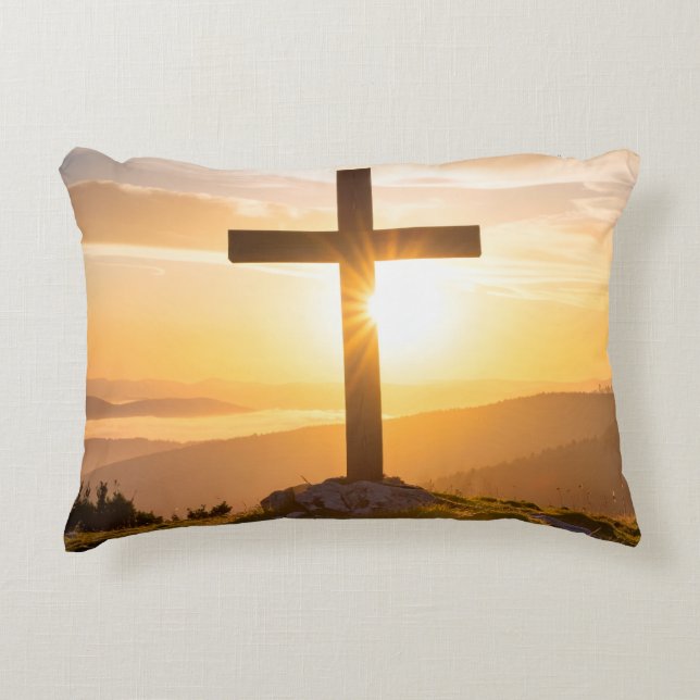 Coussins Décoratifs Croix sur une colline (Devant)