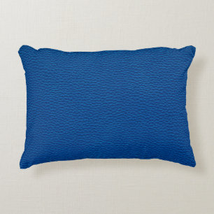 Coussins Décoratifs cuir bleu texture fond cuir, bleu, texour