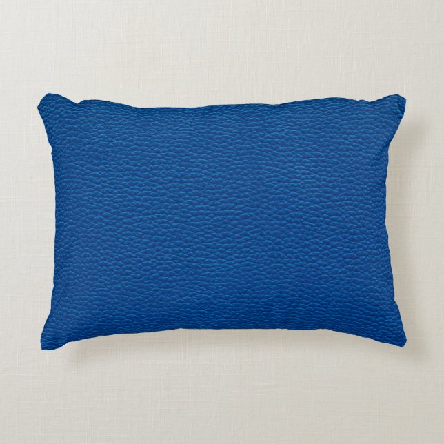 Coussins Décoratifs cuir bleu texture fond cuir, bleu, texour (Devant)