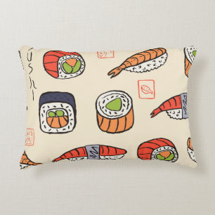 Coussins Décoratifs Cuisine sushi, design motif sans soudure.