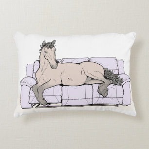 Coussins Décoratifs Curly Cozy   House Horse   impression d'art fantai