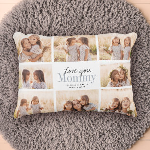 Coussins Décoratifs Custom Love You Mommy Mothers Day Photo Collage