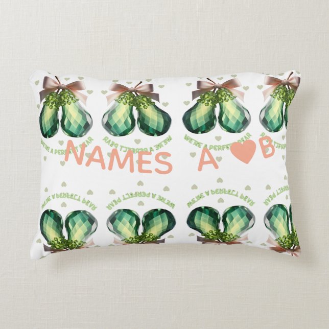 Coussins Décoratifs Custom Perfect Pear Crystal Valentine Gift (Devant)