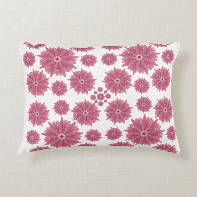 Coussins Décoratifs Custom Soft Dusty Pink Chrysanthemum Pattern (Devant)