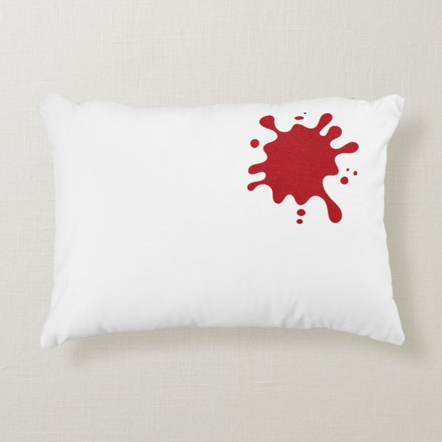 Coussins Décoratifs Custom Tomato Red Splash Accent Pillow (Devant)