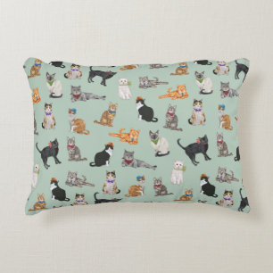 Coussins Décoratifs Cute Dapper Kitties Motif de chat