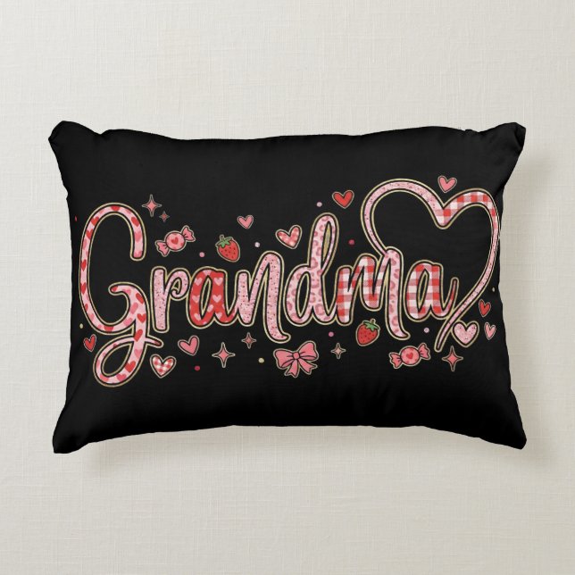 Coussins Décoratifs Cute Grandma Accent Pillow (Devant)