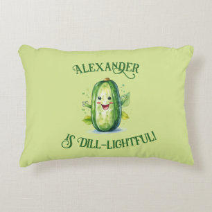 Coussins Décoratifs Cute Green Cartoon Pickle