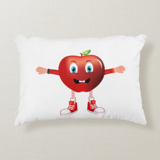 Coussins Décoratifs Cute Happy Red Apple Cartoon Blanket for Kids