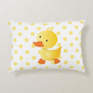 Coussins Décoratifs Cute Pois de Duckie Jaune