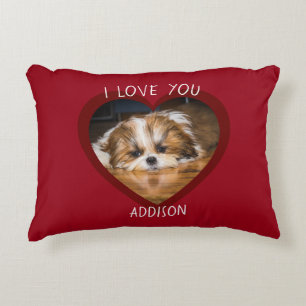 Coussins Décoratifs Cute shih tzu love Saint Valentin
