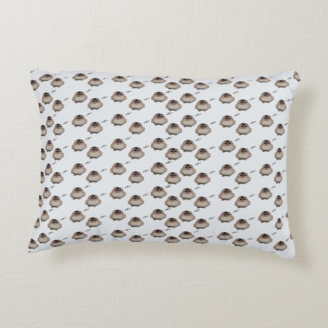 Coussins Décoratifs Cute Sleepy Owl Pattern Throw Pillow (Dos)