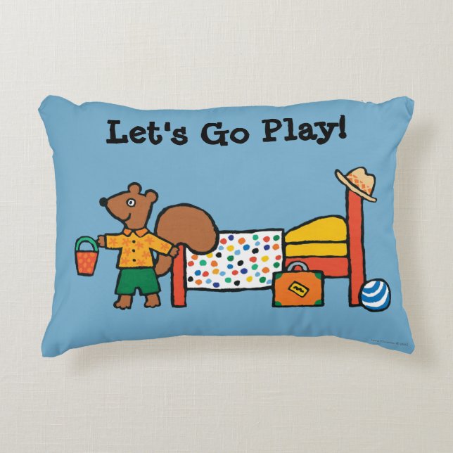 Coussins Décoratifs Cyrille l'écureuil des vacances (Devant)