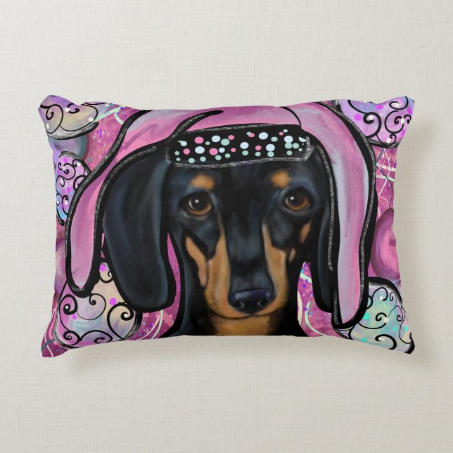 COUSSINS DÉCORATIFS DACHSHUND        (Devant)