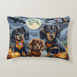Coussins Décoratifs Dachshund Halloween Épouvantable