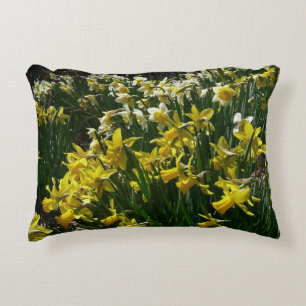 Coussins Décoratifs Daffodiles jaunes et blancs Fleurs de printemps