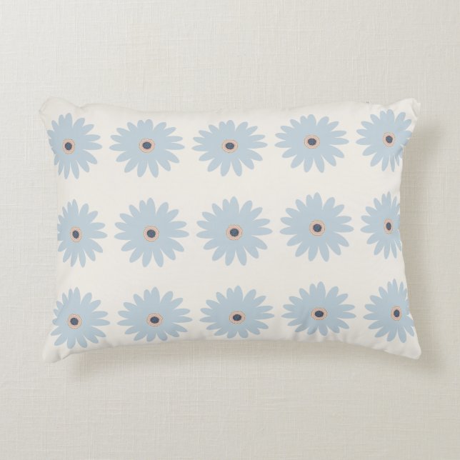 Coussins Décoratifs Daisy bleu clair (Devant)